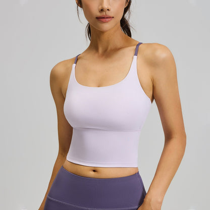 Sporty Women's Criss Cross Yoga Sports Bra
