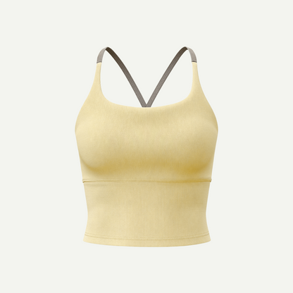 Sporty Women's Criss Cross Yoga Sports Bra