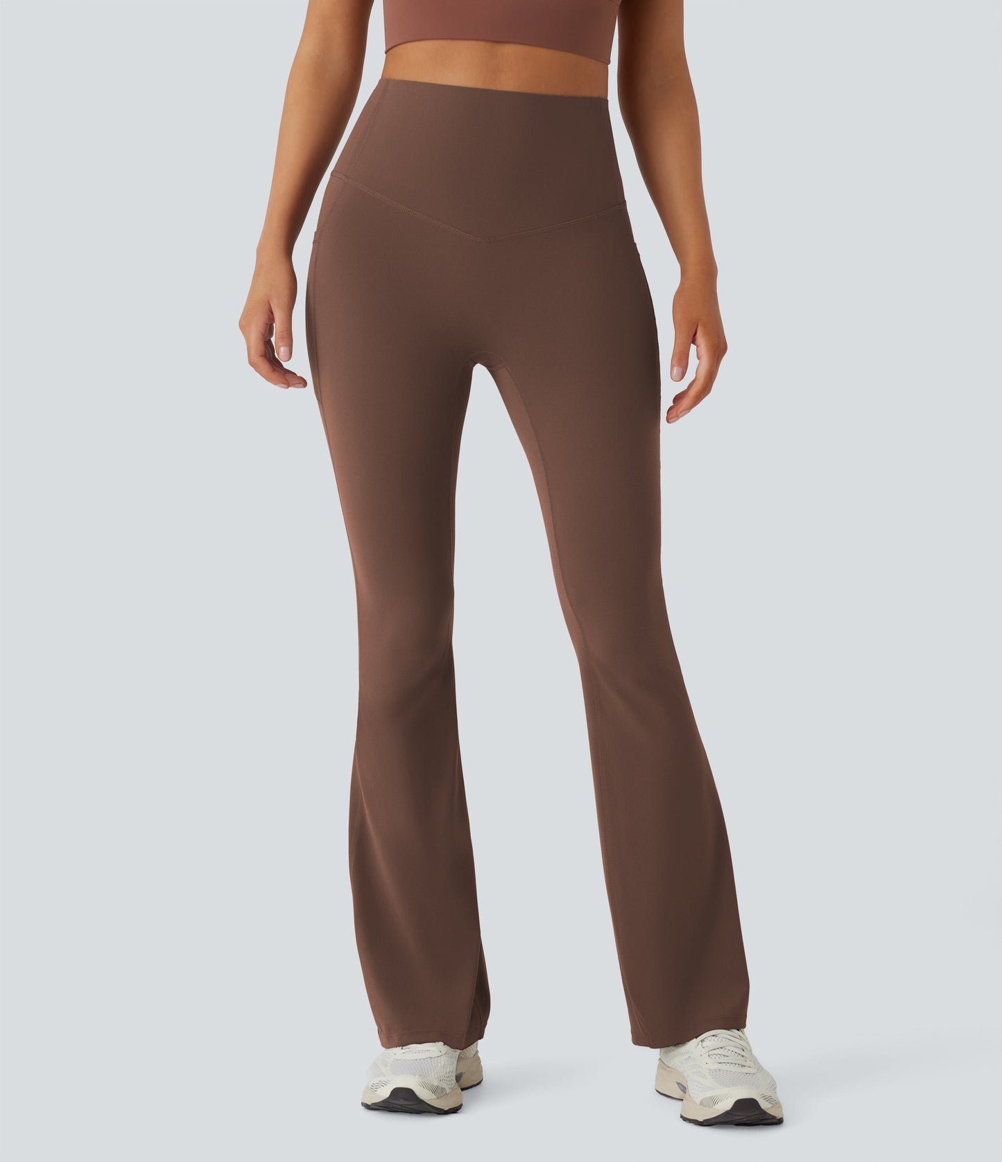 UltraSculpt™ SoCinched High Waisted Tummy Control Side Pocket Shaping Yoga Bootcut Leggings