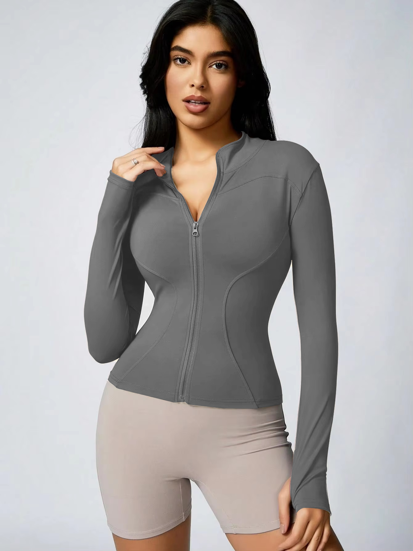 Women’s Full Zip Sports Jacket for Yoga