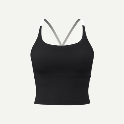 Sporty Women's Criss Cross Yoga Sports Bra