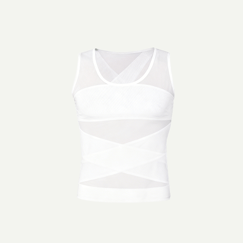 Men's Mesh Breathable Compression Shapewear Vest