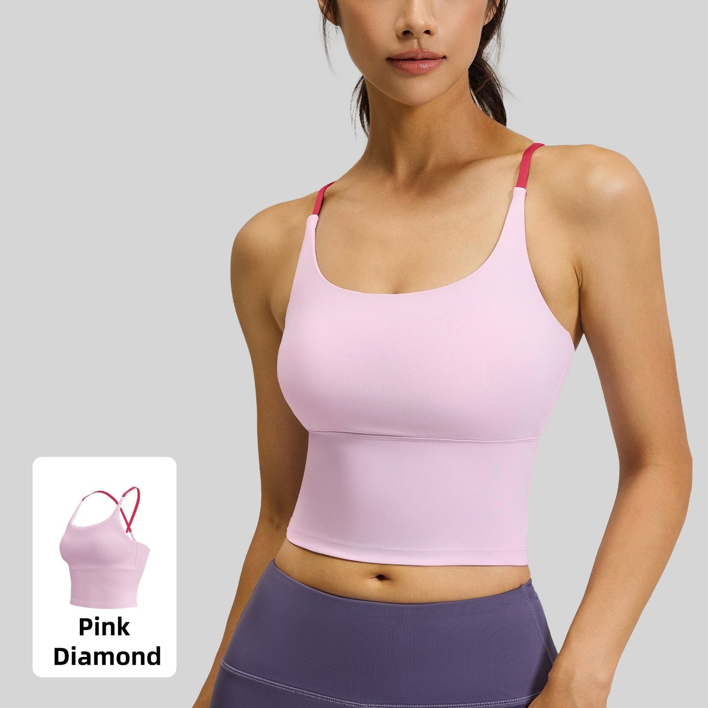 Sporty Women's Criss Cross Yoga Sports Bra