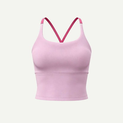 Sporty Women's Criss Cross Yoga Sports Bra