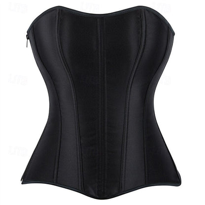 Victoria Gothic Body Shape Satin Waist Corset with Zip