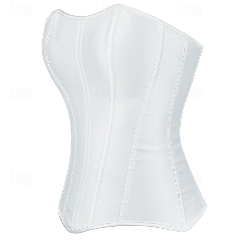 Victoria Gothic Body Shape Satin Waist Corset with Zip