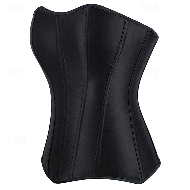 Victoria Gothic Body Shape Satin Waist Corset with Zip