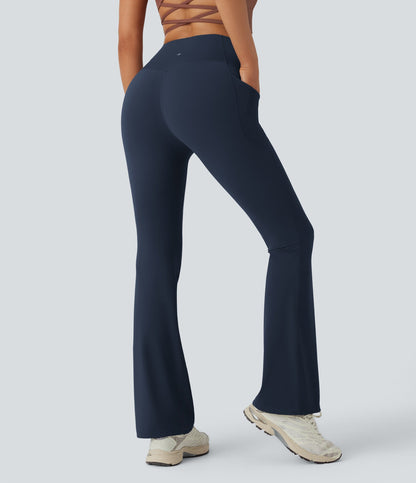 UltraSculpt™ SoCinched High Waisted Tummy Control Side Pocket Shaping Yoga Bootcut Leggings