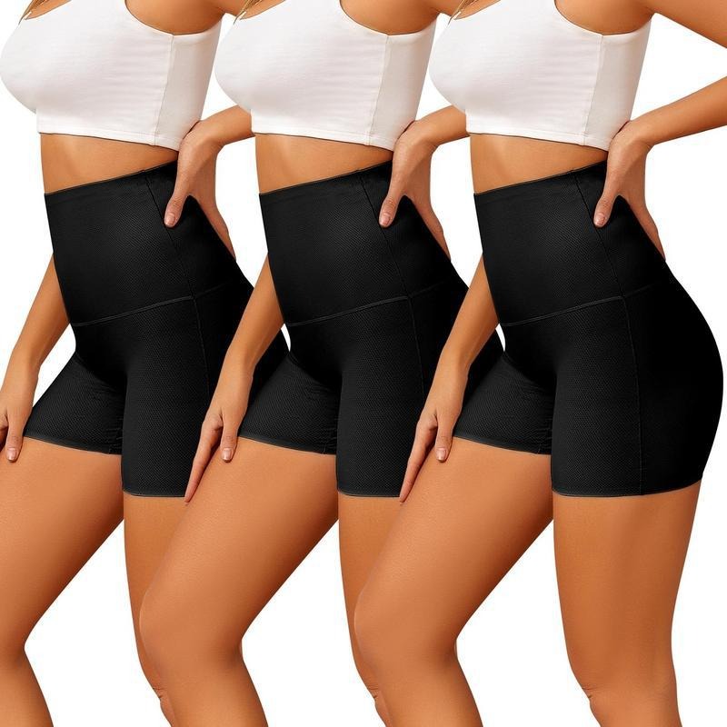 Women’s High-Waisted Seamless Boyshorts – 4-Pack Comfort Fit