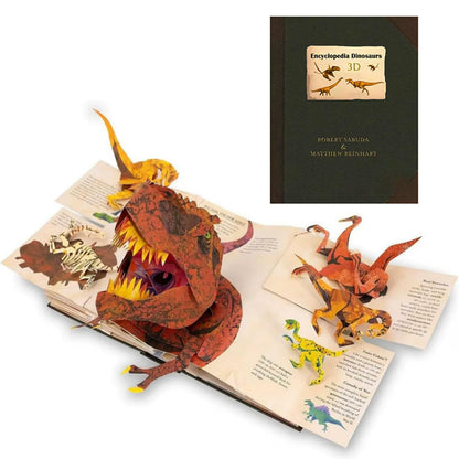 3D Prehistoric Dinosaur Pop-Up Encyclopedia for Kids