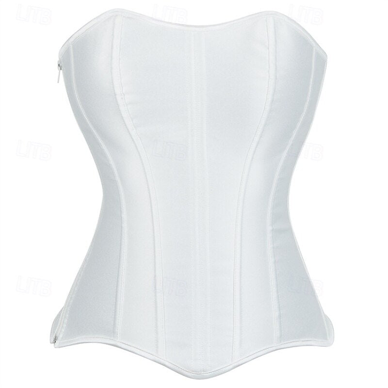 Victoria Gothic Body Shape Satin Waist Corset with Zip
