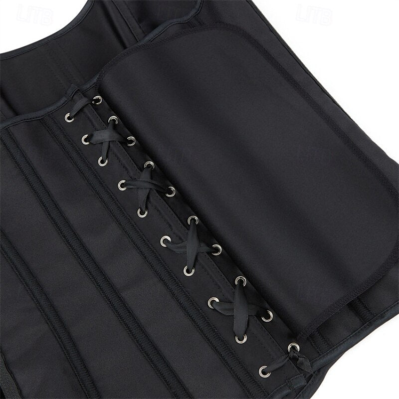 Victoria Gothic Body Shape Satin Waist Corset with Zip